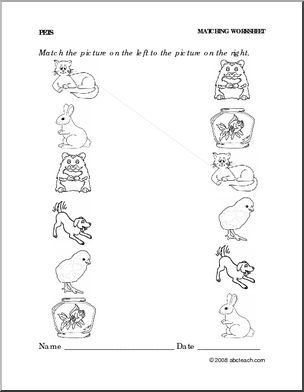 Preschool Pets Worksheets Printables