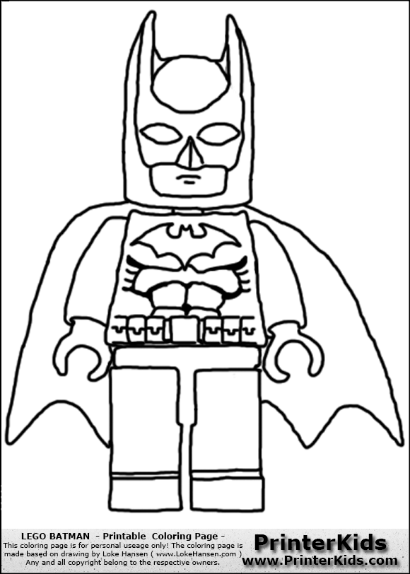 Lego Batman Coloring Pages