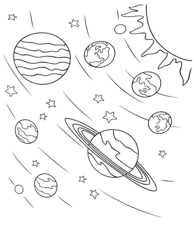 Planet Coloring Pages