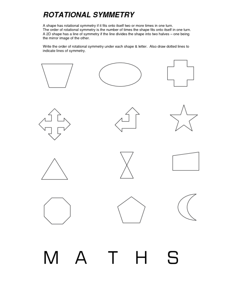 Grade 6 Symmetry Worksheets Pdf