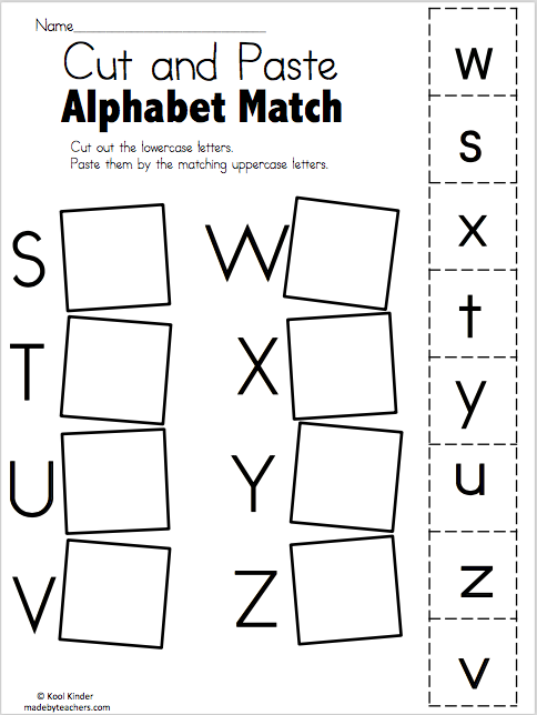 Free Printable Letter I Worksheets Cut And Paste