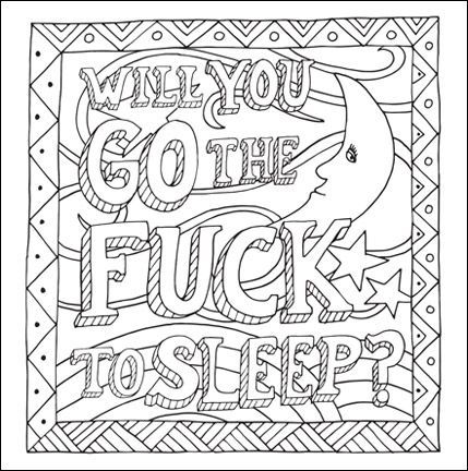 Swear Word Coloring Pages