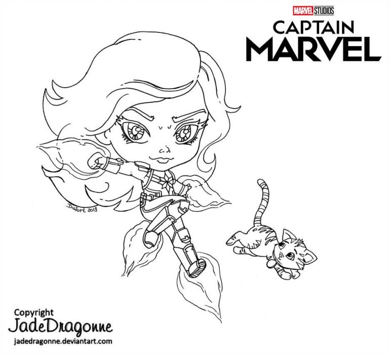 Captain Marvel Coloring Pages