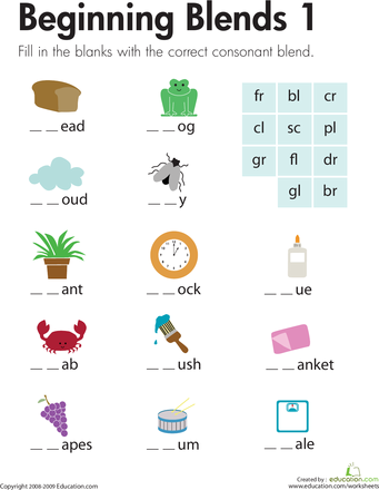 Phonics First Grade English Worksheets For Grade 1