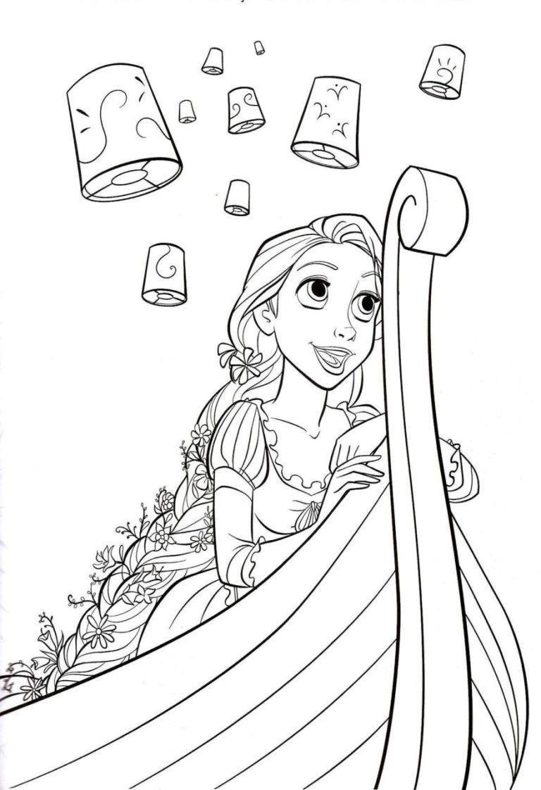 Rapunzel Coloring Pages