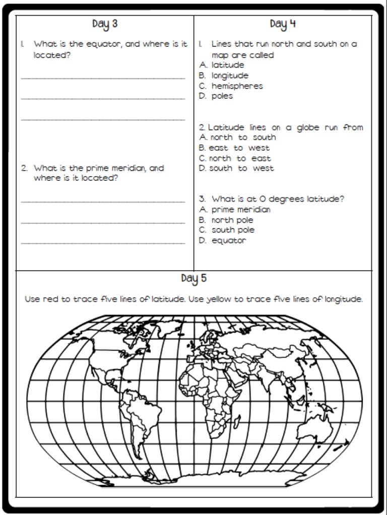 Family Social Studies Worksheets For Grade 1