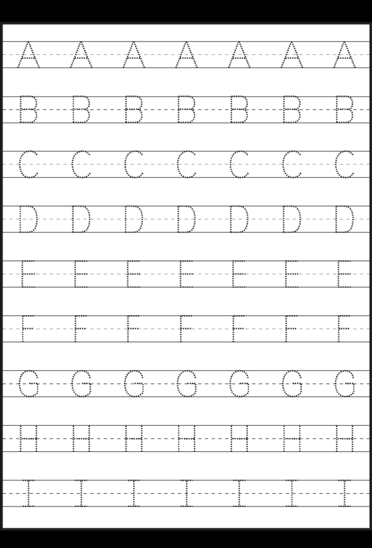 Printable Alphabet Worksheets Pdf