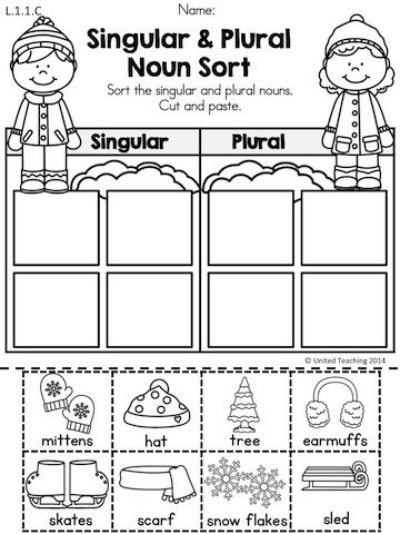 1st Grade Singular And Plural Nouns Worksheet Grade 1