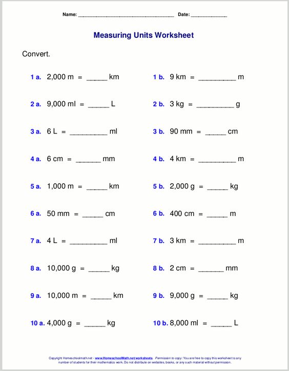 Measurement Worksheets Grade 3 Pdf