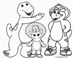 Barney Coloring Pages