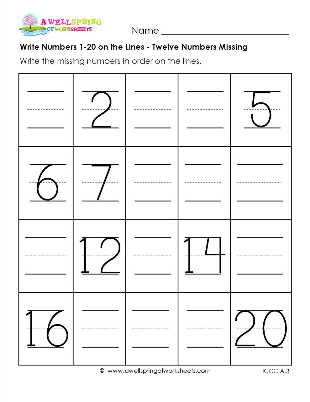 Printable Pre K Writing Worksheets