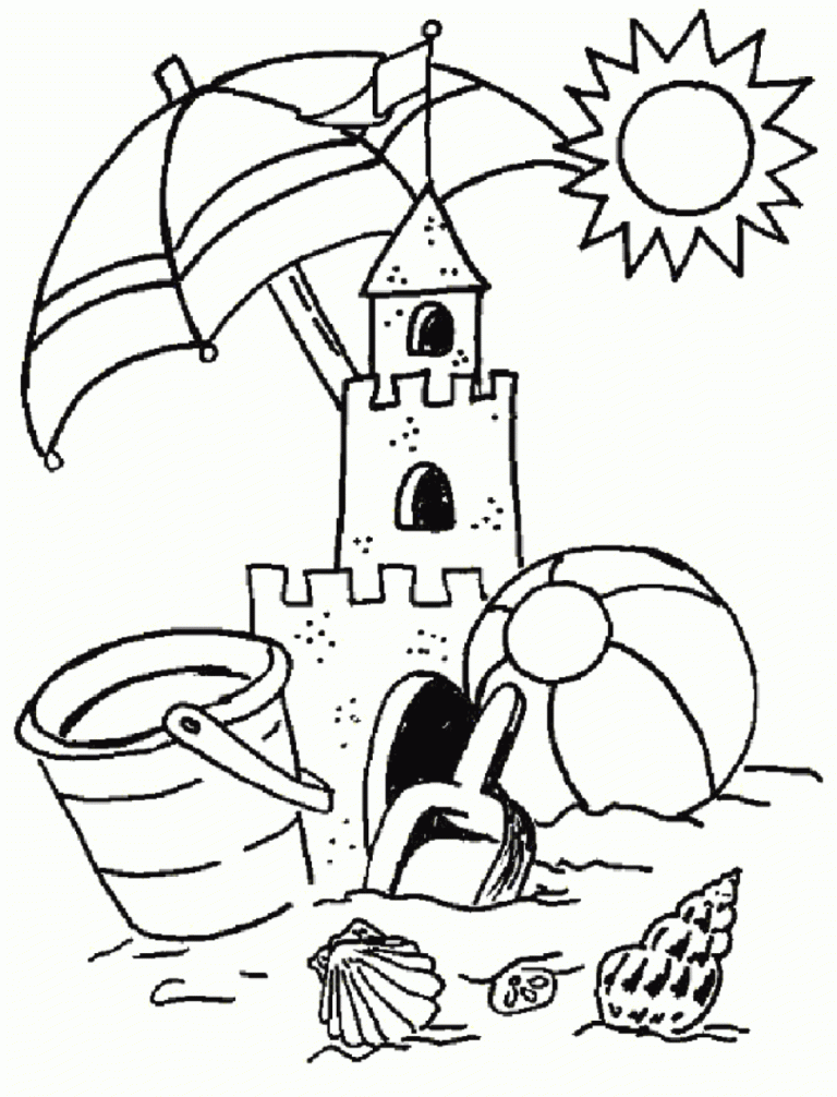 Summer Coloring Sheets