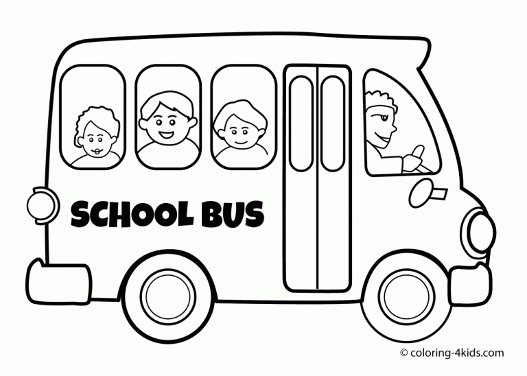 Bus Coloring Page