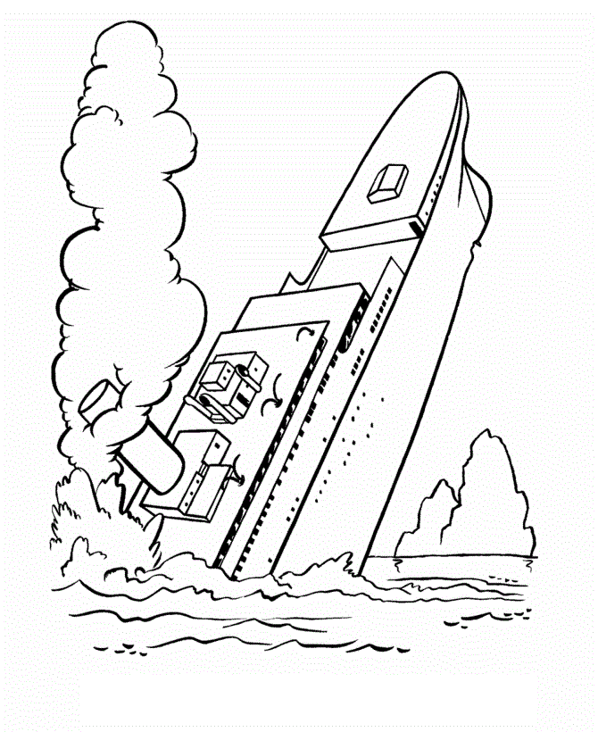 Titanic Coloring Pages