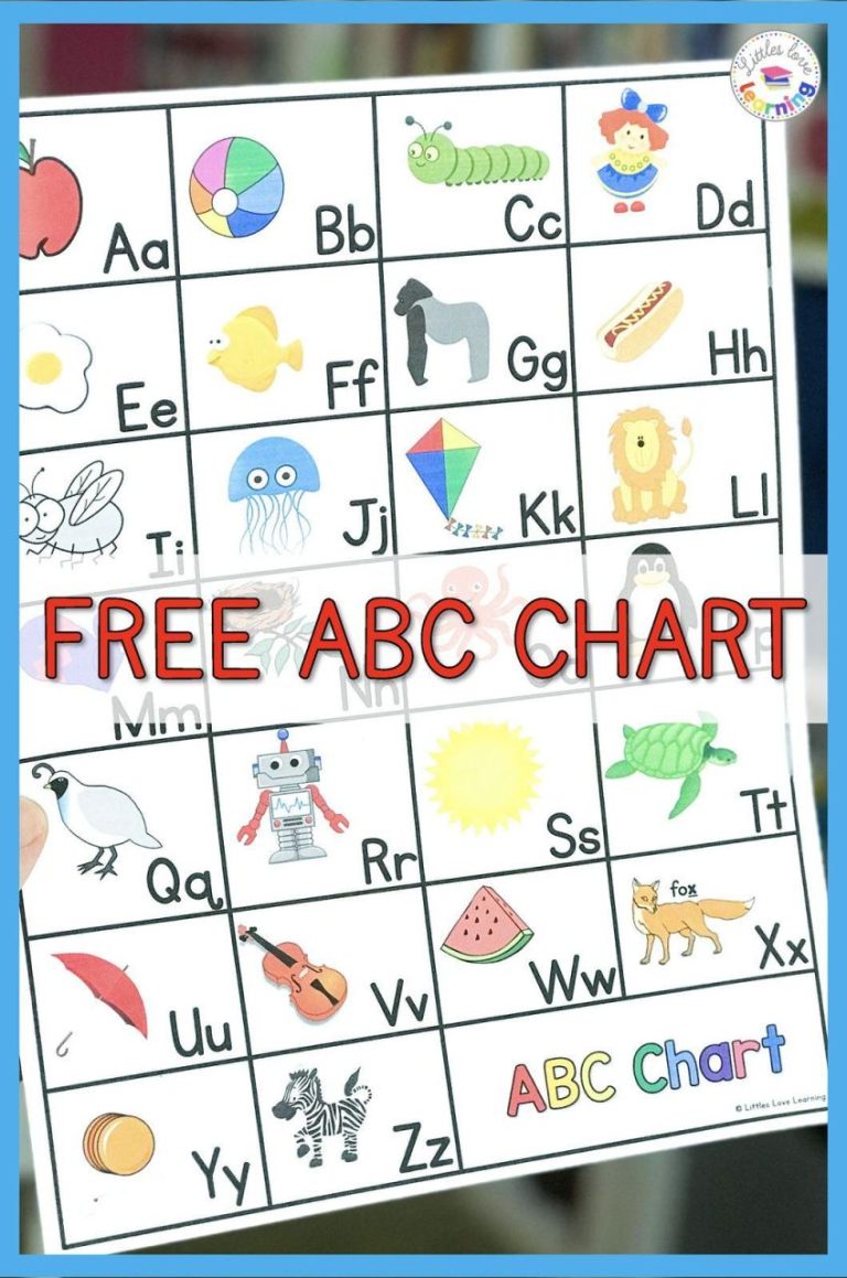 Free Abc Chart Printables