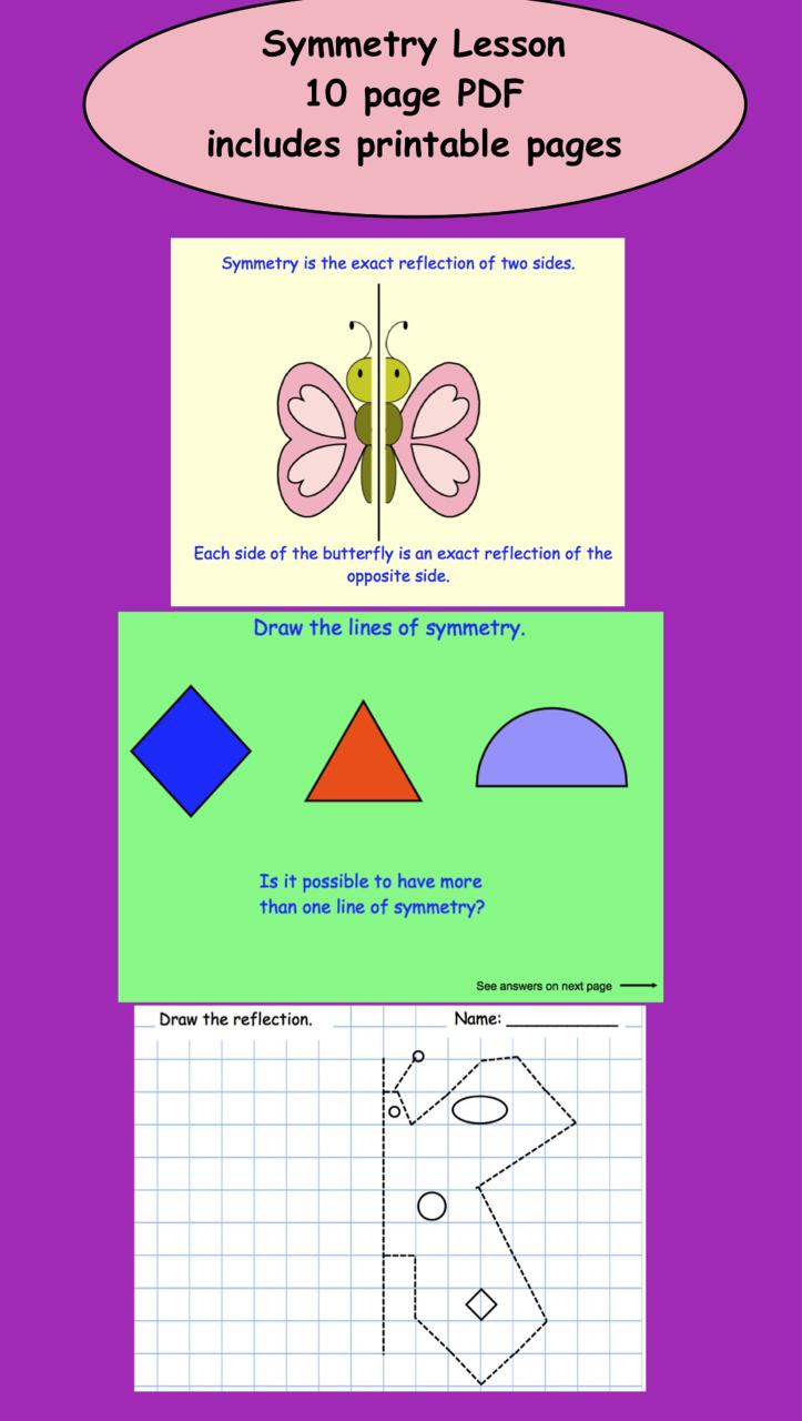 Rotational Symmetry Worksheets Pdf