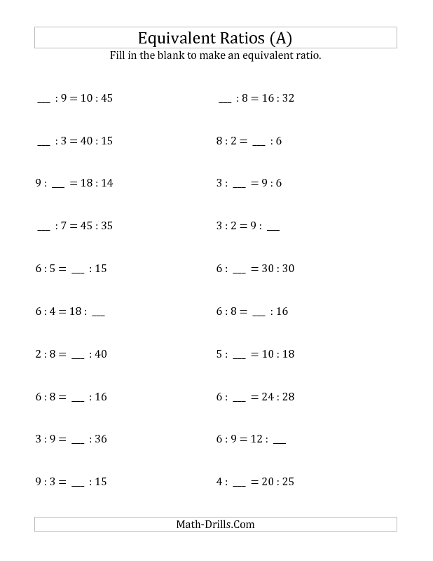 Ratio And Proportion Class 6 Worksheet Pdf