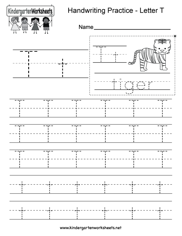 Practice Letter T Worksheets Free Printables