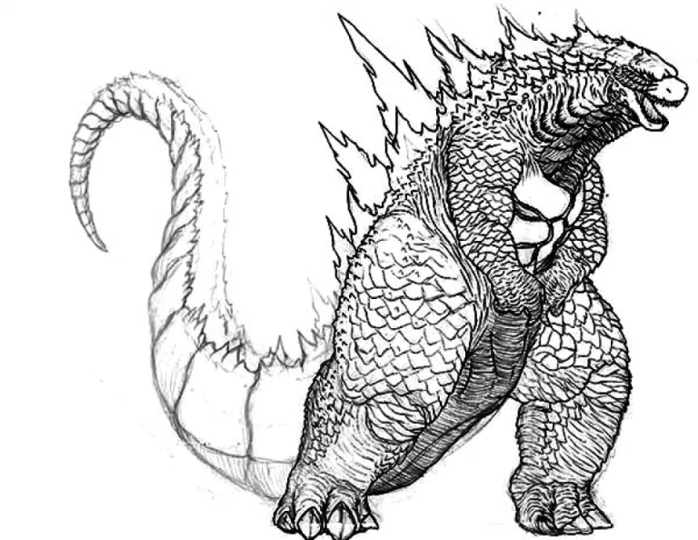 Godzilla Coloring Pages 2021