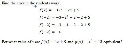 Evaluating Functions Practice Worksheet Answers