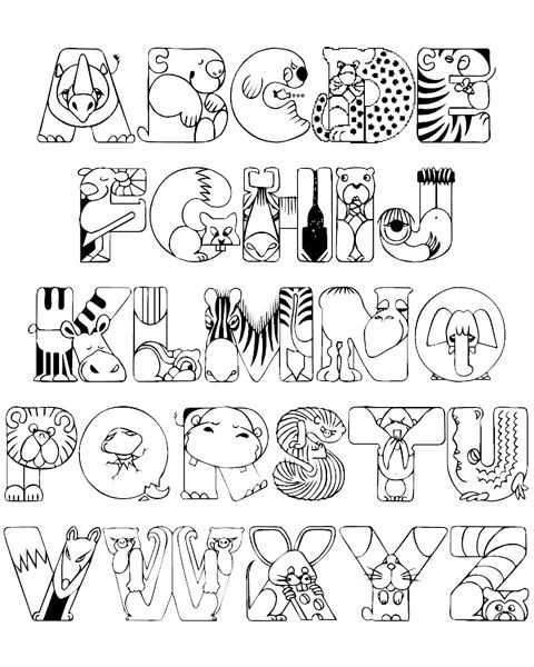 Preschool Abc Coloring Printables