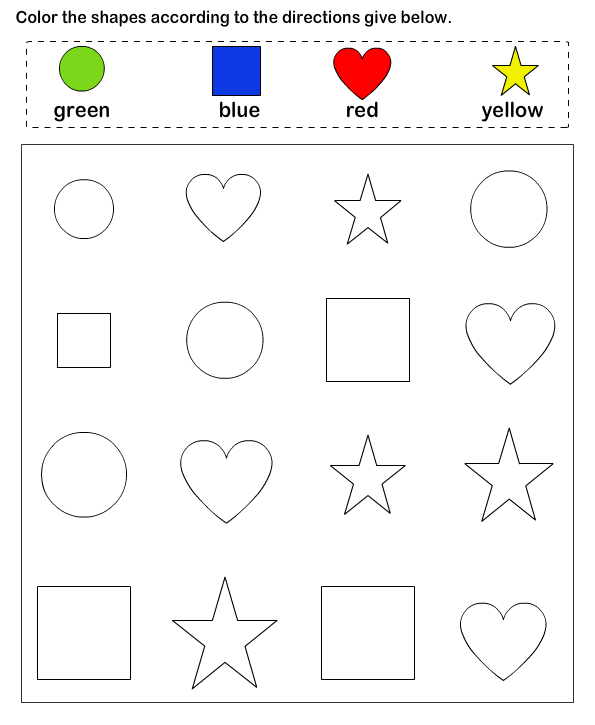 Preschool Printable Shapes For Toddlers