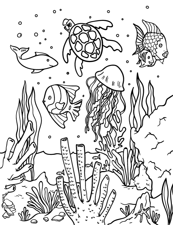 Ocean Coloring Pages