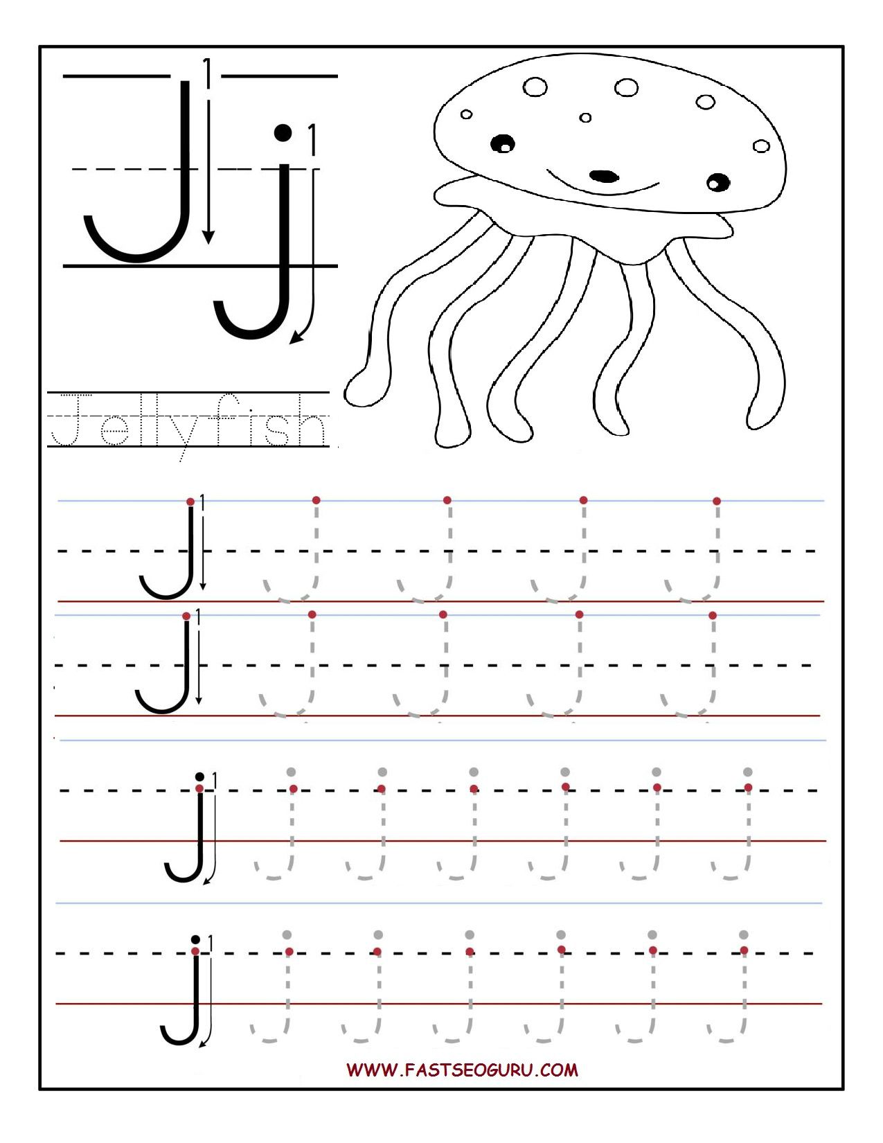 Free Printable Letter J Worksheets For Preschool