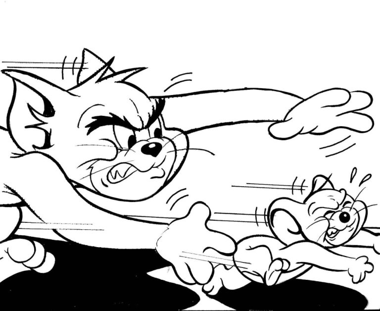 Tom And Jerry Coloring Pages