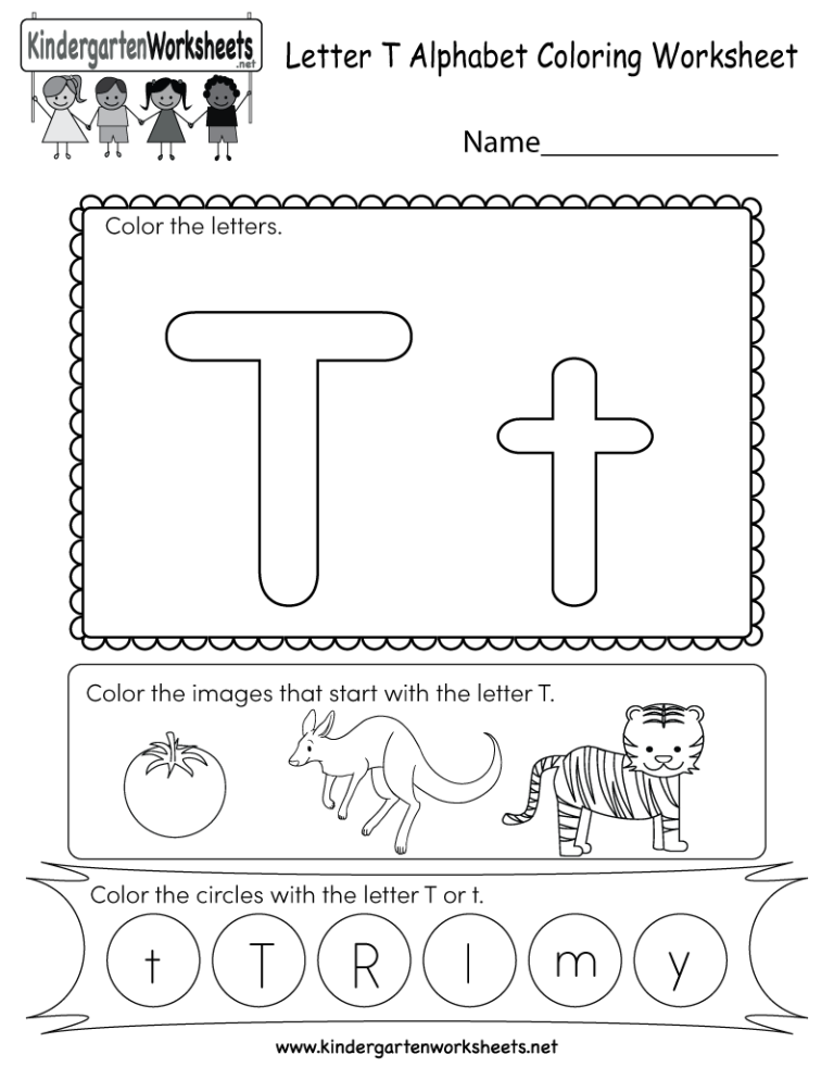 Preschool Printable Letter T Worksheets