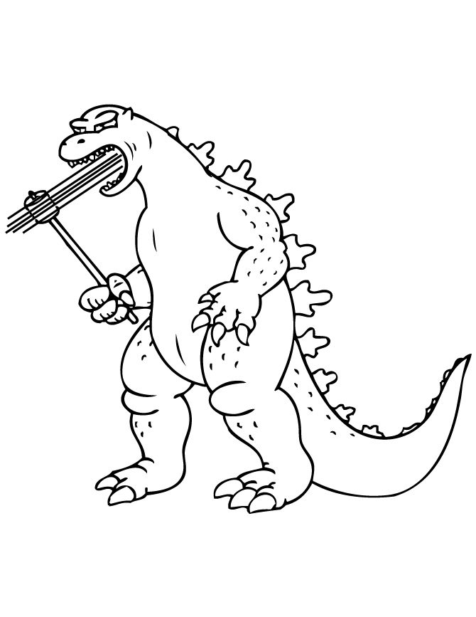 Godzilla Coloring Pages To Print