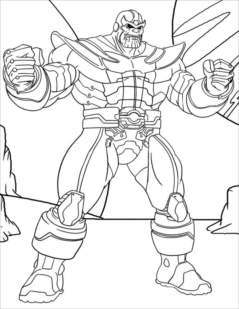 Thanos Coloring Pages