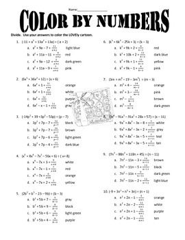 Algebra 2 Synthetic Division Worksheet Answers