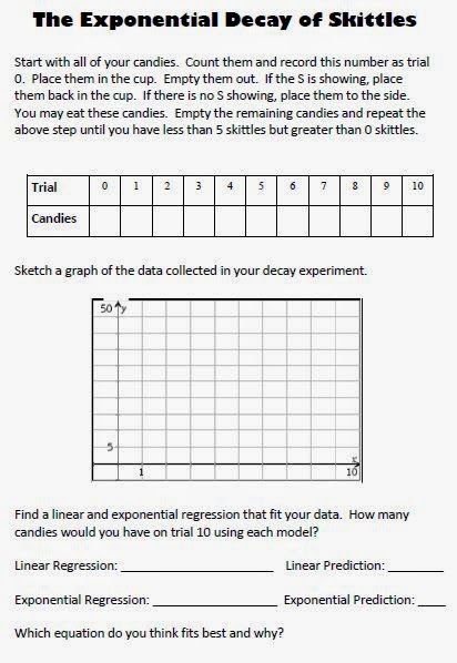 Exponential Growth And Decay Word Problems Worksheet Answers