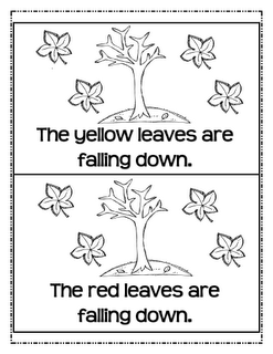 Preschool Fall Book Printables