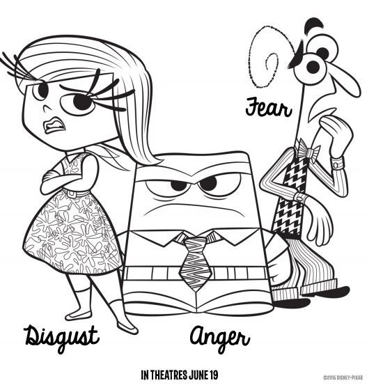 Inside Out Coloring Pages