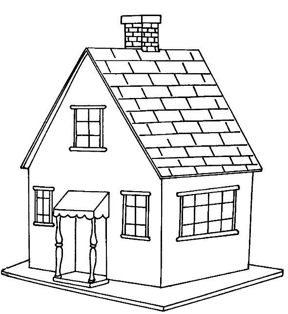 House Coloring Pages