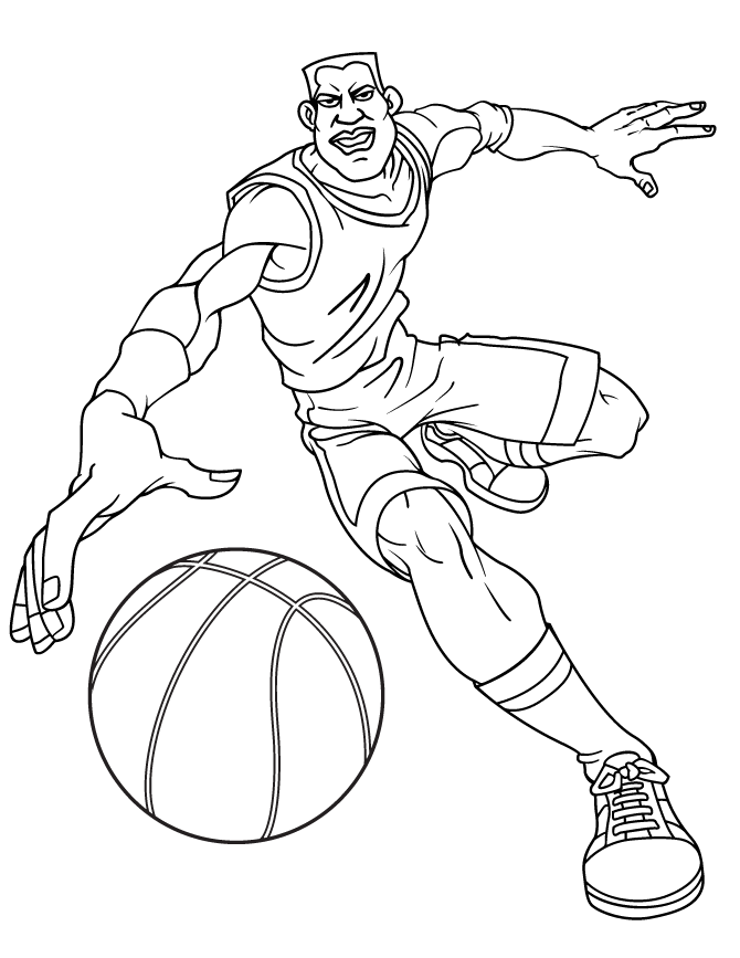 Basketball Coloring Pages