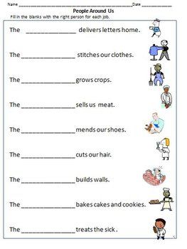 1st Worksheet For Class 1 Evs