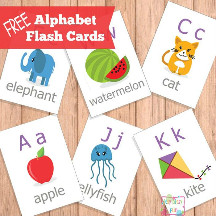 Printable Alphabet Flash Cards To Color