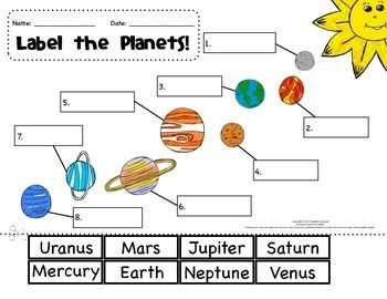 Free Printable Solar System Worksheets For Preschoolers