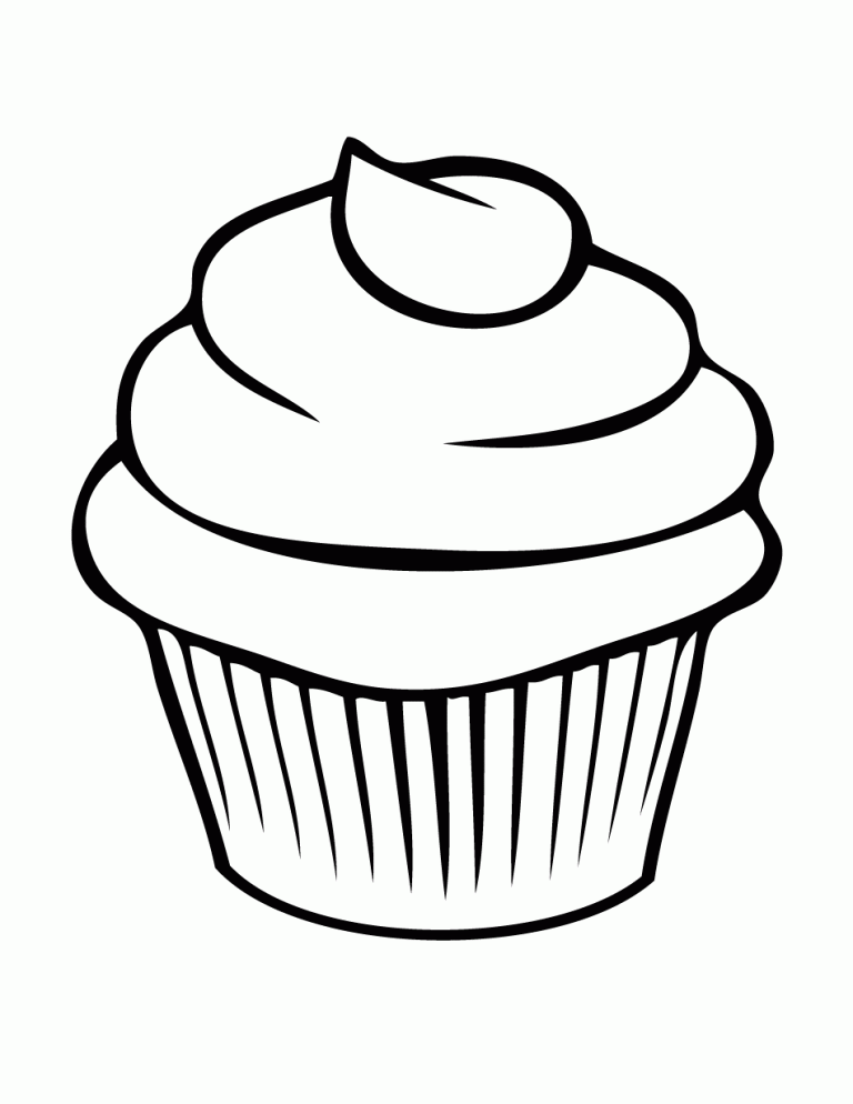 Cupcake Coloring Pages