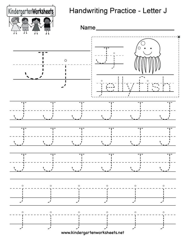 Alphabet Letter J Worksheets For Preschool