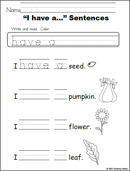 Worksheet For Class 1 English Kvs