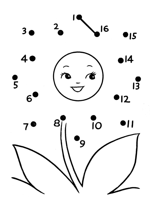 Easy Dot To Dot Worksheets For Kindergarten