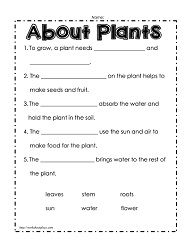 First Grade Worksheet For Class 1 Evs