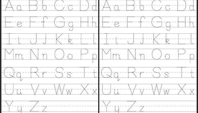 Alphabet Tracing Worksheets Capital And Lowercase