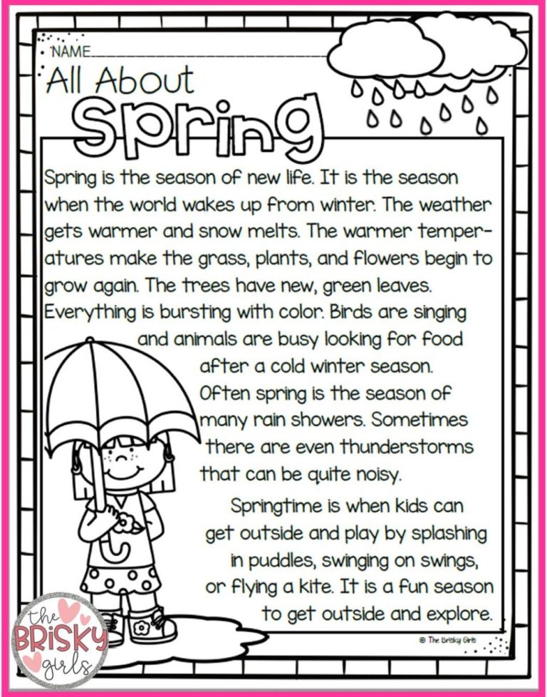 Seasons Worksheets For Grade 2 Pdf