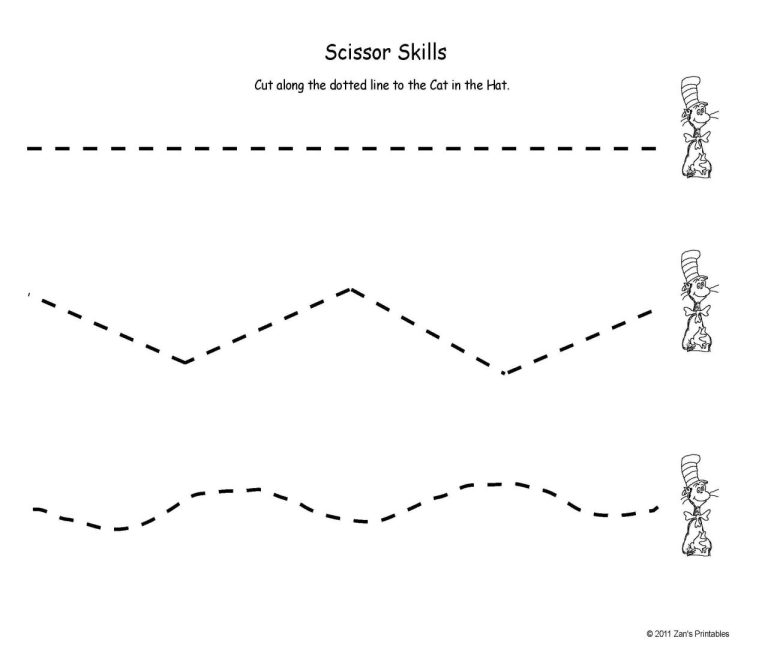 Preschool Cutting Skills Printables