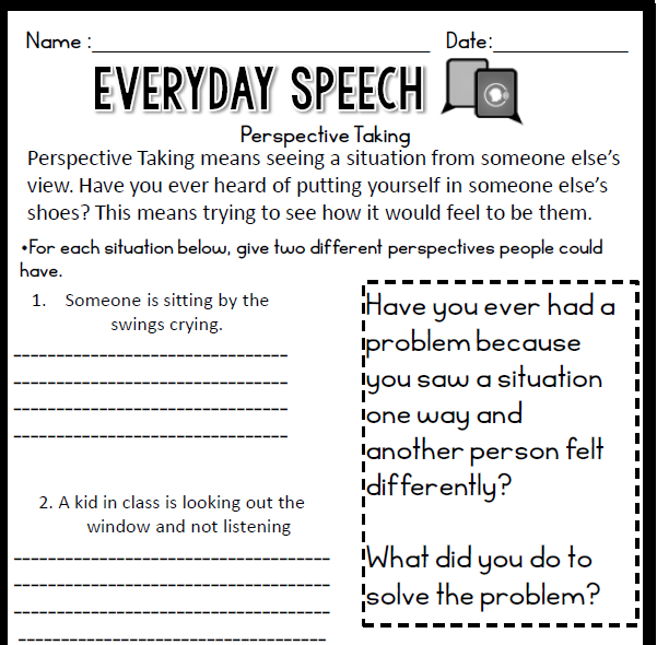 Social Skills Worksheets For Adults With Autism Pdf